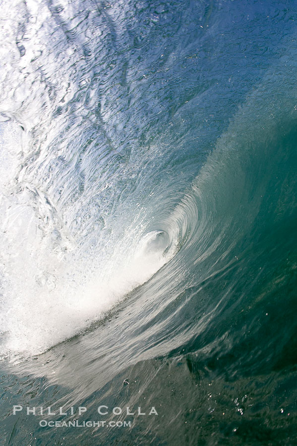 Dawn patrol morning surf, hollow wave., natural history stock photograph, photo id 20806