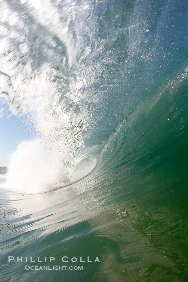 Dawn patrol morning surf, hollow wave., natural history stock photograph, photo id 20807