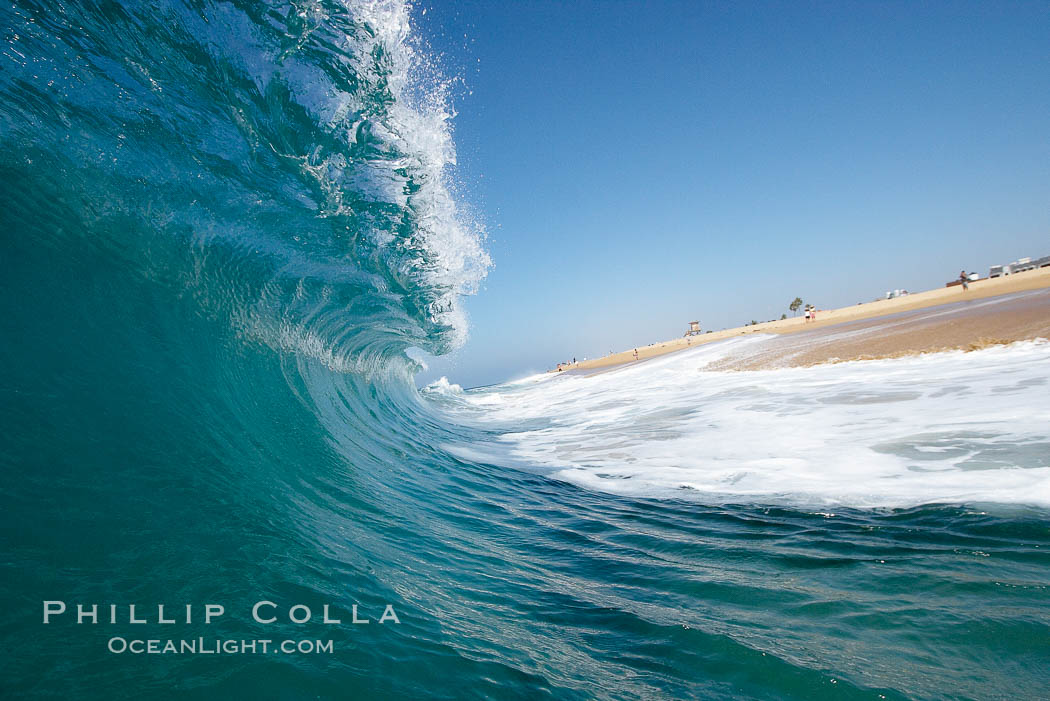 Wave, the Wedge. The Wedge, Newport Beach, California, USA, natural history stock photograph, photo id 17016