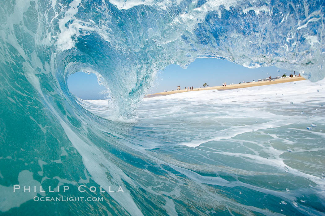 Tube, the Wedge. The Wedge, Newport Beach, California, USA, natural history stock photograph, photo id 17017