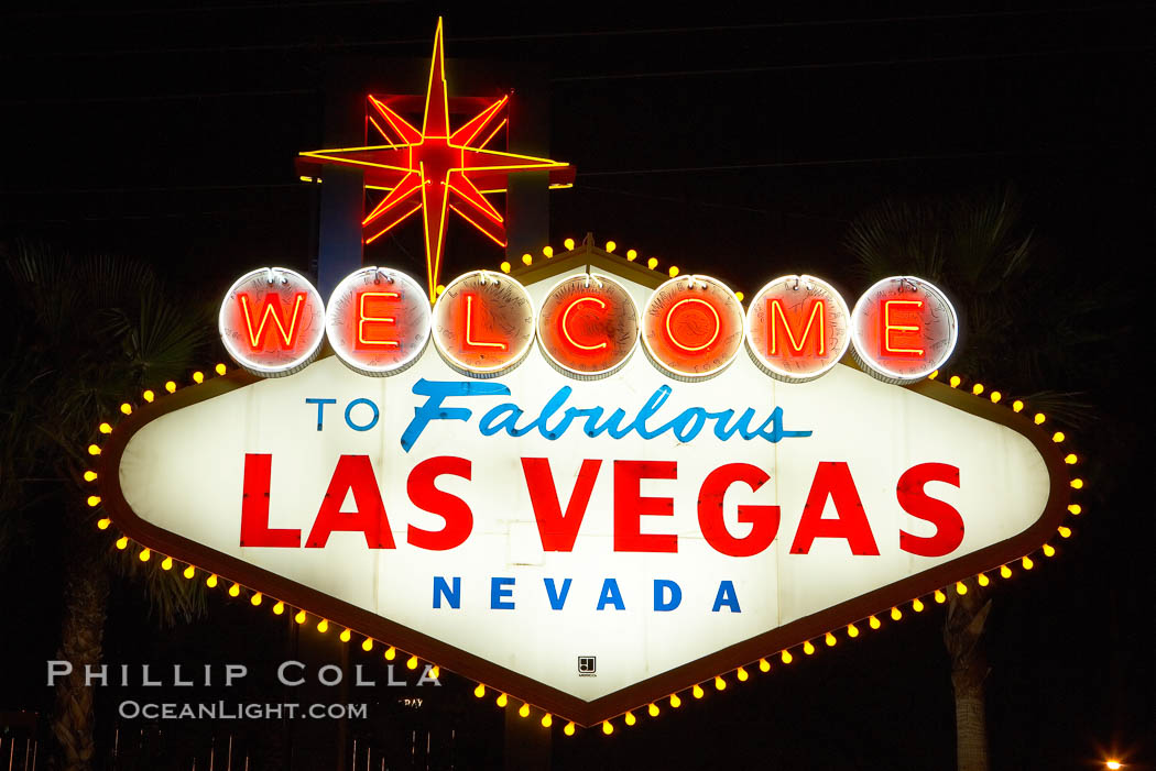 Welcome to Fabulous Las Vegas.  What happens in Vegas stays in Vegas. Nevada, USA, natural history stock photograph, photo id 20697