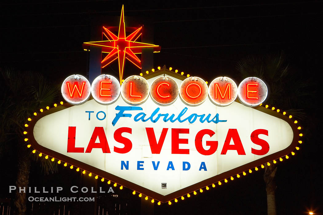 Welcome to Fabulous Las Vegas.  What happens in Vegas stays in Vegas., natural history stock photograph, photo id 20697
