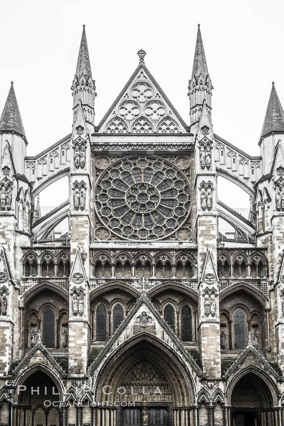 Westminster Abbey. London, United Kingdom, natural history stock photograph, photo id 28273