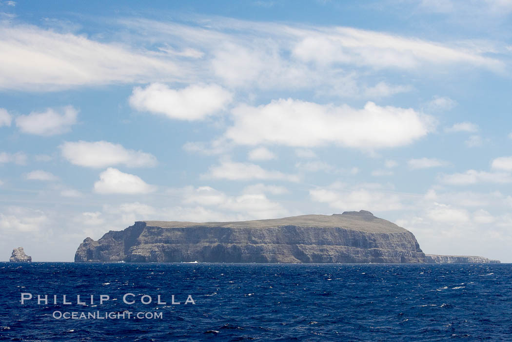 Wolf Island is the largest of the islands in the distant northern island group of the Galapagos archipelago, is home to hundreds of thousands of seabirds.  Vast schools of sharks and fish inhabit the waters surrounding Wolf Island. Galapagos Islands, Ecuador, natural history stock photograph, photo id 16631