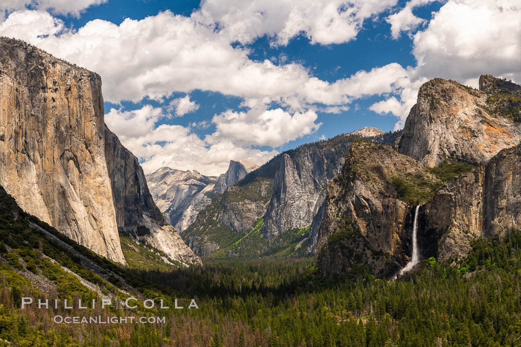 Yosemite Valley Tunnel View, Storm clouds, Yosemite National Park. California, USA, natural history stock photograph, photo id 34538