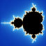 The Mandelbrot Fractal.  Fractals are complex geometric shapes that exhibit repeating patterns typified by <i>self-similarity</i>, or the tendency for the details of a shape to appear similar to the shape itself.  Often these shapes resemble patterns occurring naturally in the physical world, such as spiraling leaves, seemingly random coastlines, erosion and liquid waves.  Fractals are generated through surprisingly simple underlying mathematical expressions, producing subtle and surprising patterns.  The basic iterative expression for the Mandelbrot set is z = z-squared + c, operating in the complex (real, imaginary) number set. Image #10369