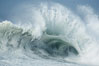 Backwash tosses up a foamy lip.  The Wedge. Newport Beach, California, USA. Image #14192