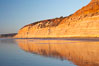 Sandstone cliffs rise above the beach at Torrey Pines State Reserve. San Diego, California, USA. Image #14726