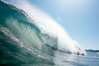 Wave breaking, tube, Newport Beach. California, USA. Image #16803