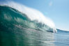 Wave breaking, tube, Newport Beach. California, USA. Image #16805