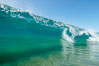 Tropical-looking summer water, the Wedge. The Wedge, Newport Beach, California, USA. Image #16987