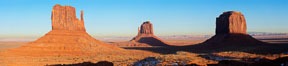 Monument Valley panorama, a composite of four individual photographs. Arizona, USA. Image #20902