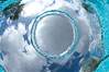 Underwater bubble ring, a stable toroidal pocket of air. Image #25284