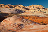 Sandstone domes and formations at sunrise. Valley of Fire State Park, Nevada, USA. Image #26484