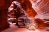 Upper Antelope Canyon slot canyon. Navajo Tribal Lands, Page, Arizona, USA. Image #26670
