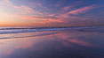 Beautiful sunset on Torrey Pines State Beach. Torrey Pines State Reserve, San Diego, California, USA. Image #27252