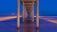 Ocean Beach Pier, also known as the OB Pier or Ocean Beach Municipal Pier, is the longest concrete pier on the West Coast measuring 1971 feet (601 m) long. San Diego, California, USA. Image #27385