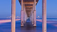 Ocean Beach Pier, also known as the OB Pier or Ocean Beach Municipal Pier, is the longest concrete pier on the West Coast measuring 1971 feet (601 m) long. San Diego, California, USA. Image #27387