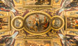 Ceiling art detail, Chateau de Versailles, Paris, France. Image #28071