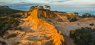 Broken Hill and view to La Jolla, from Torrey Pines State Reserve, sunrise. San Diego, California, USA. Image #28396