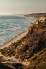 Torrey Pines Cliffs and Pacific Ocean, Razor Point view to La Jolla, San Diego, California. Torrey Pines State Reserve, USA. Image #28486