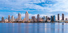 Sunrise over the San Diego City Skyline. California, USA. Image #28861