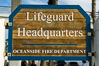 Oceanside Pier lifeguard headquarters sign. California, USA. Image #29124
