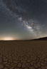 Milky Way over Clark Dry Lake playa, Anza Borrego Desert State Park. Image #31034