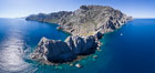 Punta Alta and La Cueva, Baja California, Sea of Cortez, aerial photograph. Mexico. Image #33723