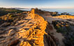 Sunrise over Broken Hill, overlooking La Jolla and the Pacific Ocean, Torrey Pines State Reserve. San Diego, California, USA. Image #35845