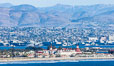 Hotel Del Coronado and Coronado Island City Skyline, viewed from Point Loma. San Diego, California, USA. Image #36739