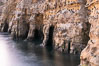 Sea Caves, the famous La Jolla sea caves lie below tall cliffs at Goldfish Point.  Sunny Jim Cave. Sunrise. California, USA. Image #37467