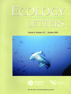 Cover of Ecology Letters