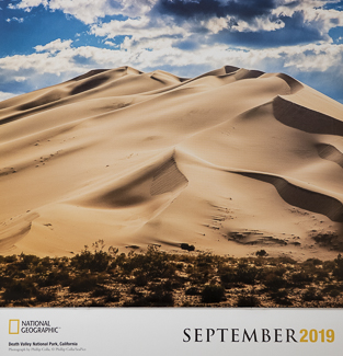 National Geographic National Park Calendar, Death Valley