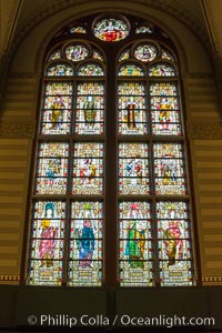 Stained glass in entrance hall, Rijksmuseum, Amsterdam