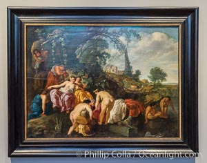 The Finding of Moses, Moyses van Wtenbrouck, c. 1625 - c. 1627, oil on panel, h 73.5cm x w 99.5cm, Rijksmuseum, Amsterdam, Holland, Netherlands