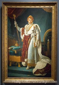 Portrait of Emperor Napoleon I, workshop of Francois Pascal Simon Gerard (Baron), c. 1805 - c. 1815. Canvas, h 226.5cm x w 146cm, Rijksmuseum, Amsterdam, Holland, Netherlands