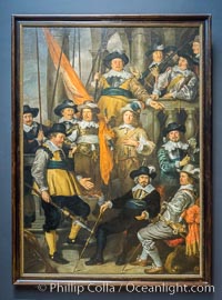 Company of Captain Albert Bas and Lieutenant Lucas Conyn, 1645, Govert Flinck, 1645, oil on canvas, h 347cm x w 244cm, Rijksmuseum, Amsterdam, Holland, Netherlands