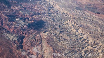 Above the American Southwest, aerial photo