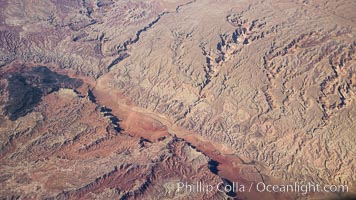 Above the American Southwest, aerial photo., natural history stock photograph, photo id 29424