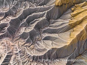 Abstract Erosion Patterns Along the Flanks of Caineville Mesa, Utah