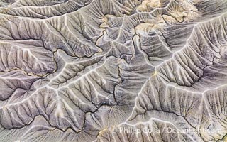Abstract Erosion Patterns Along the Flanks of Caineville Mesa, Utah