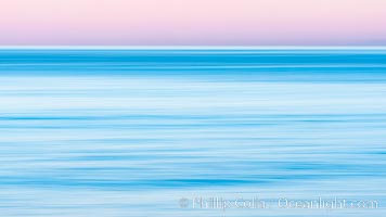 Windansea Waves and Earthshadow, abstract, motion blur and pre-dawn earthshadow colors, La Jolla, California