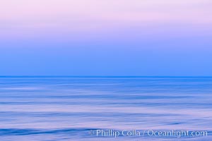Windansea Waves and Earthshadow, abstract, motion blur and pre-dawn earthshadow colors, La Jolla, California