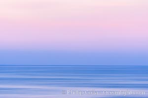 Windansea Waves and Earthshadow, abstract, motion blur and pre-dawn earthshadow colors, La Jolla, California