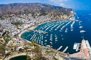 Aerial Photo of Avalon and Catalina Island