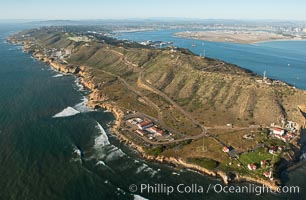 Aerial Photo of Cabrillo State Marine Reserve, Point Loma, San Diego. California, USA, natural history stock photograph, photo id 30664