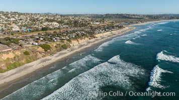 Aerial Photo of Cardiff State Beach and Encinitas Coastline