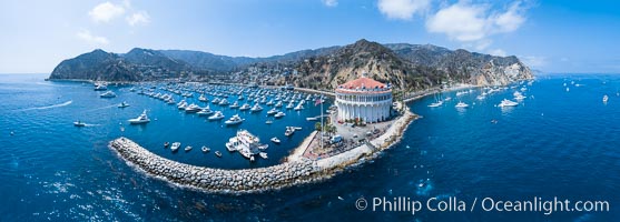 Aerial Photo of Casino Point and Avalon, Catalina Island