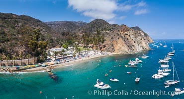 Aerial Photo of Descanso Cove, Catalina Island, Avalon, California